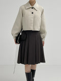 Sophie Pleats Midi Skirt