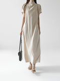 Puff High Neck one-piece