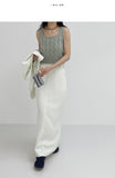 Cable Square Neck Knit Vest