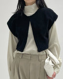 Shearling Hook Crop Vest