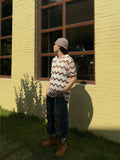 Wave Openwork Collar Knit