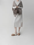 Merino Wool Knit Shawl
