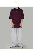 Connie overfit striped short sleeves