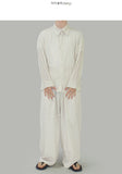 Net overfit collar shirt