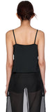 Mars satin tank top