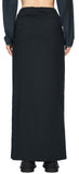 Act shirring maxi long skirt