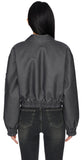 Au Vintage Leather Bomber Jacket