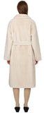 Harmo belted shearling long coat