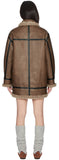 Pro Leather Shearling Short Coat