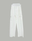 Navel button balloon pants