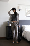 Cotton teen bootcut pants