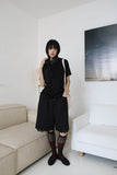 Lace bermuda pants