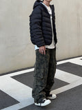 Rough Painted Cargo Banding Pants