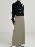 Maxi Low Rise H-Line Skirt