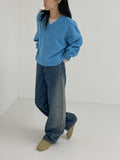 885 Washed Curved Wide Denim