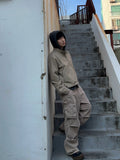 Pigment Semi-Cropped Hood Zip Up