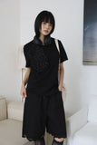 Lace bermuda pants