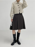 Sophie Pleats Midi Skirt