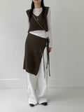 [set] Dining layered knit two-piece