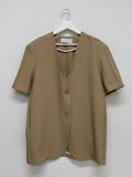 Biche No Collar Half Overfit Jacket