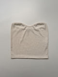 Heart ribbed layered tube top