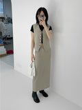 Beth Stripe V-neck Vest