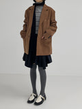 Unbalanced Frill Midi Skirt