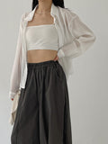 Yolu Two Way Loose Fit Cropped Shirt