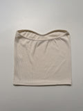 Heart ribbed layered tube top