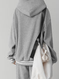 Brushed Fleece Zip-Up Hood