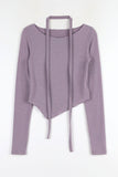 Teuel Unbalance Scarf Tee