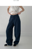 539 Cotton Balloon Fit Wide Pants