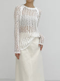 Scramble Raglan See-Through Knit