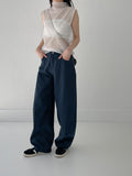 539 Cotton Balloon Fit Wide Pants