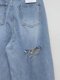 662 Three Cut Brush Long Wide Denim