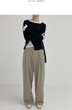 [unisex] Double Tuck Banding Wide Slacks