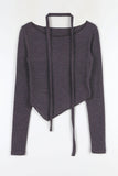 Teuel Unbalance Scarf Tee