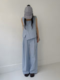 Maria Linen Banding Wide Pants