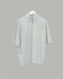 Kamen short sleeve knit zip-up