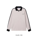 Waffle Track Line Collar Tee