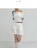[summer] Margaret off-shoulder sleeveless knit