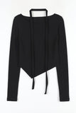 Teuel Unbalance Scarf Tee
