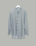 Net overfit collar shirt