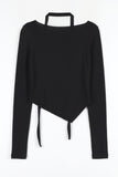 Teuel Unbalance Scarf Tee