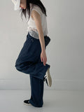 539 Cotton Balloon Fit Wide Pants