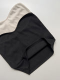 Heart ribbed layered tube top