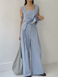 Maria Linen Banding Wide Pants