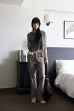 Cotton teen bootcut pants