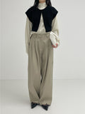Hayden Two-Tuck Long Wide Slacks