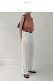 Koi high neck see-through sleeveless blouse